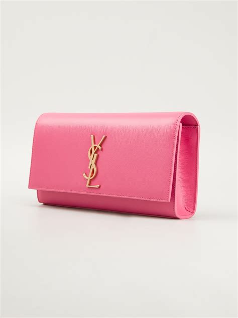 ysl bright pink clutch|buy YSL clutch online.